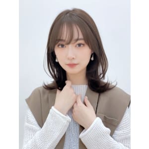 暗めカラー/レイヤーカット/顔まわり/韓国/銀座/前髪/