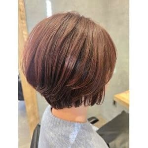 キラテラカラーでナチュラルピンクブラウン