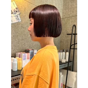 【feliceMICHI 別曽 遥也】切りっぱなしボブ 美髪