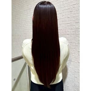 艶髪ロングヘア サラツヤ 髪質改善トリートメント ブラウン