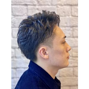 癖毛風アップバングショート