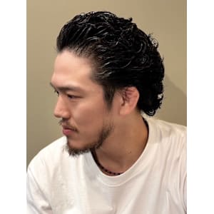 オールバックパーマ - ヒロ銀座バーバーショップ難波店【ヒロギンザバーバーショップナンバテン】掲載中