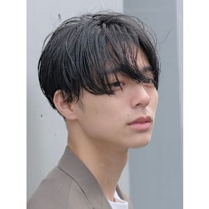 大人センターパートスタイル