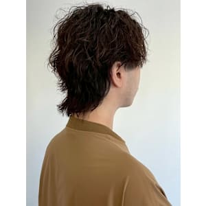 ツイスパ メンズカラー ウルフカット ブラウン ミディアム - MENS SALON RUGGED 大野城店【メンズサロンラギッドオオノジョウテン】掲載中
