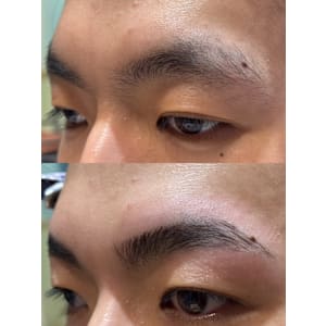 男らしいキリッと眉