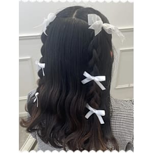 後ろ姿盛れ！ハーフツイン編みたらし♪_ユウ