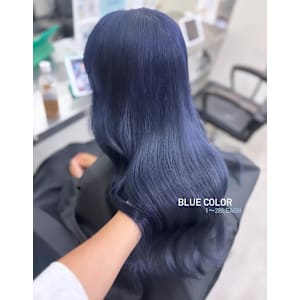 ブルー/青カラー/髪質改善