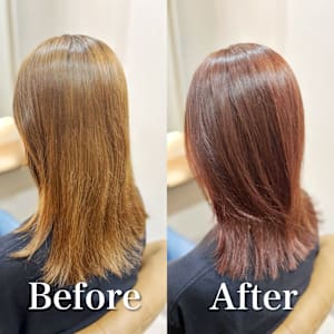 白髪ぼかし(ピンクベージュ)白髪キレイにマイナス10歳