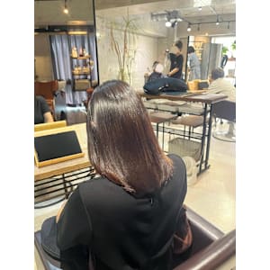 髪質改善×ストレート×カット【AInoa Hanare】