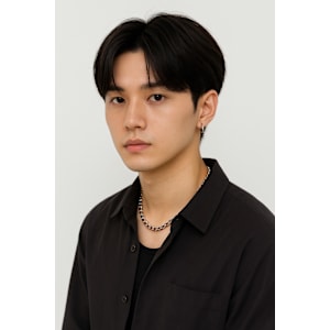 Men'sセンターパート　韓国　ビジネスマンにも◎