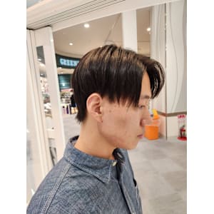 メンズカット　センターパート