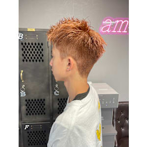 ☆メンズブリーチなしカラー×明るめオレンジベージュ