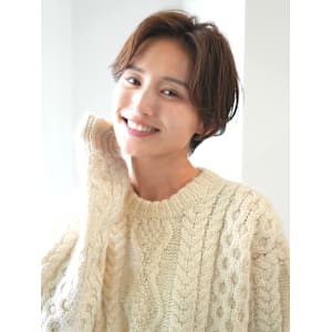 前下がりショート・ボブ/絶壁解消/前髪あり/40代/30代