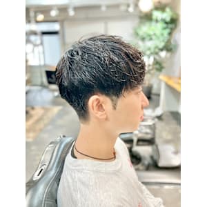 シャドウパーマ［ニュアンス/メンズパーマ/眉カット］