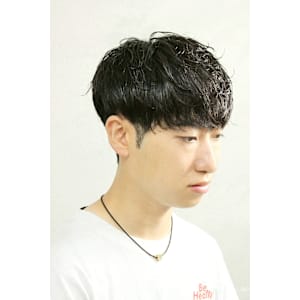 シャドウパーマ［ニュアンス/メンズパーマ/眉カット］