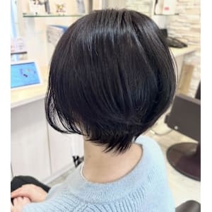 ・20代30代大人可愛いエアリーボブ大人ショート艶髪