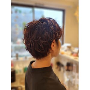 ショート×パーマ