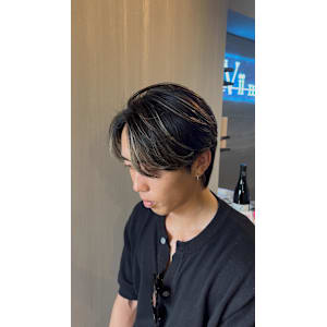 海志/メッシュ/ハイライト/センターパート/大宮