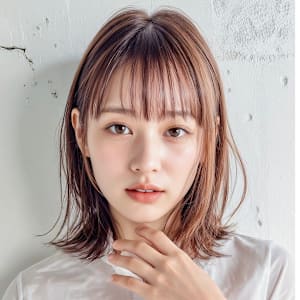 アディクシーカラーハイライトダブルカラーレイヤーカット韓国