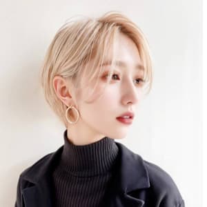 アディクシーカラーハイライトダブルカラーレイヤーカット韓国