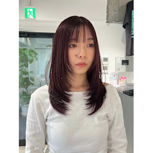 レイヤーカット暖色カシスブラウンワインレッドボルドー - YOKE【ヨーク】掲載中
