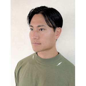 【メンズナチュラルセンターパート】