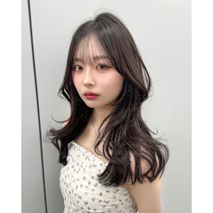 レイヤーカット×チョコブラウン【韓国/銀座/透明感カラー】