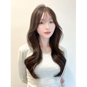 レイヤーカット×マロンブラウン【韓国/銀座/透明感カラー】
