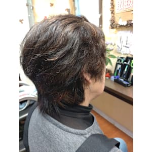 ショートカット ダークブラウンカラー