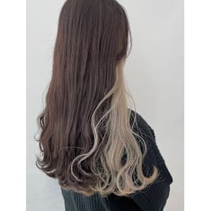 ホワイトミルクティーインナーカラー