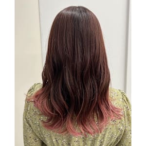 ピンクグラデーション