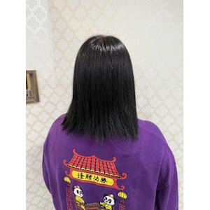 黒髪×フェイスレイヤーカット