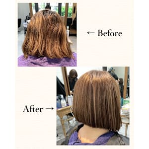 ≪お客様スタイル≫ 前下がりボブ