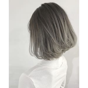 グレーカラー☆立体感ボブ☆