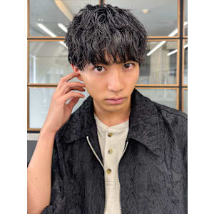 メンズパーマ◎韓国風マッシュニュアンスパーマダウンパーマ