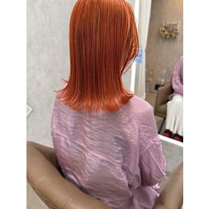 オレンジ×ミディアムボブ - Atmos sunny terrace【アトモス サニーテラス】掲載中