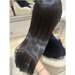 美髪/ブルーカラー/縮毛矯正/髪質改善/艶カラー/前髪カット