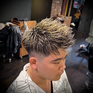 【金メッシュジェットフェード】