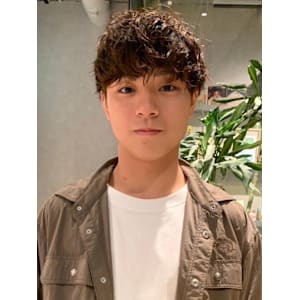 マッシュショート ツイストスパイラル ブラウン マッシュ