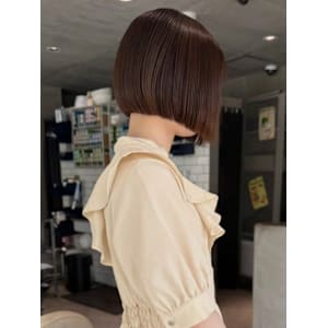 髪質改善 ボブ アッシュブラウン 艶髪