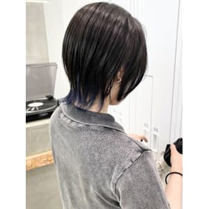 【ショートウルフ】インナーカラー　ウルフカット