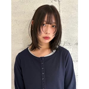 【YOKE】レイヤーボブナチュラルブラウンミディアムレイヤー