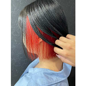 ☆大人気インナーブリーチ×スカーレッドカラー