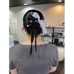 [風花]お呼ばれヘア/カチモリヘア