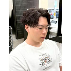 ツイストスパイラル　センターパート　緩め