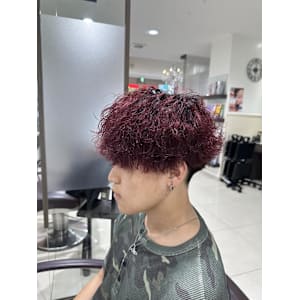赤×波巻きパーマ - crop-es茅ヶ崎【クロップエスチガサキ】掲載中