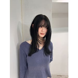 オリーブグレーオリーブグレージュレイヤーカット