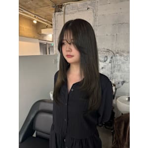 オリーブグレージュオリーブベージュレイヤーカット