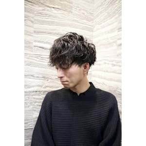 無造作マッシュパーマ[渋谷/理容室/シェービング/]