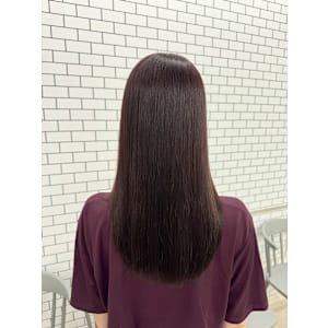 髪質改善×カシスピンクカラー【担当：RYONA】